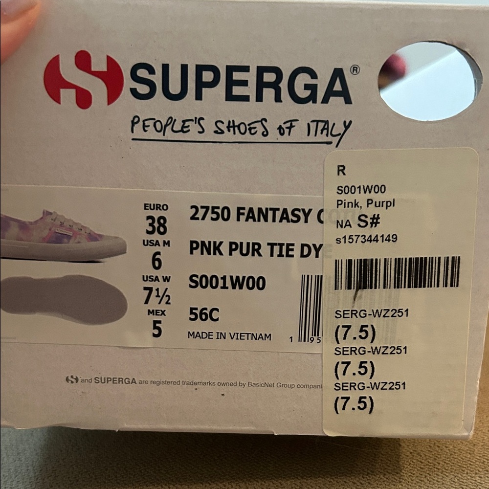 NEW Superga Women's Tie-Dye Sneakers - Picture 3 of 8